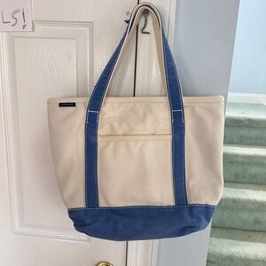 Lands' End Cornflower Blue Medium Canvas Tote